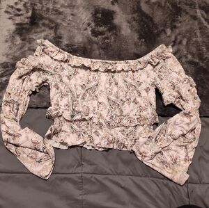 MUST BUNDLE - Floral Off-Shoulder Ruffle Top